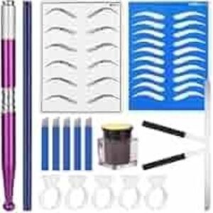 Precision Brow Kit with Stencils - Pink and Blue
